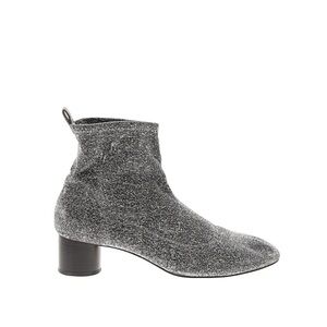Zara Silver Glitter Ankle Booties